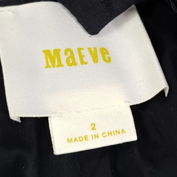 Anthropologie Maeve linen pocketed a line d - Picture 6 of 8